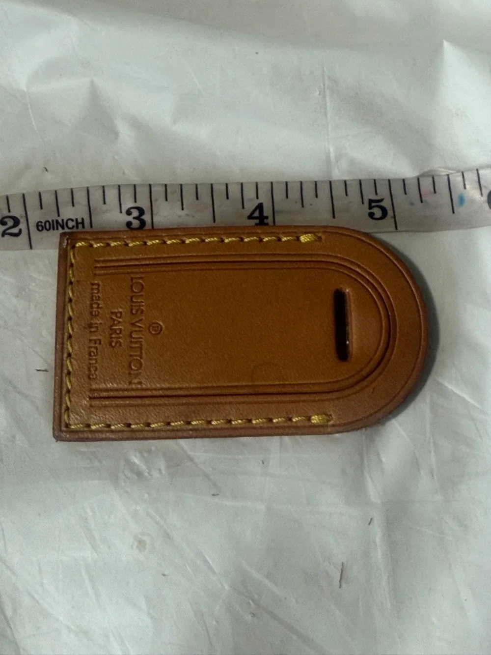Louis Vuitton Vachetta Tan Leather Luggage Tag